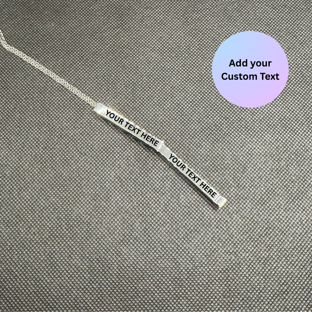 Stainless Steel Silver - Secret Message Pendant