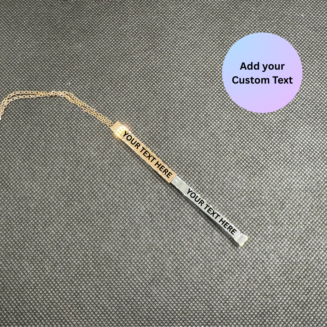 Stainless Steel Silver/Rose Gold - Secret Message Pendant
