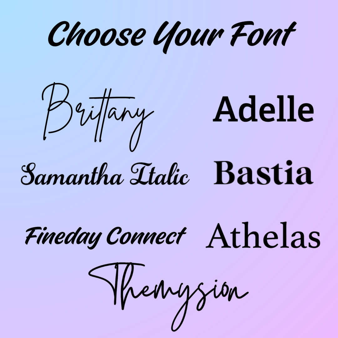 3 Layer Acrylic Name Plaques