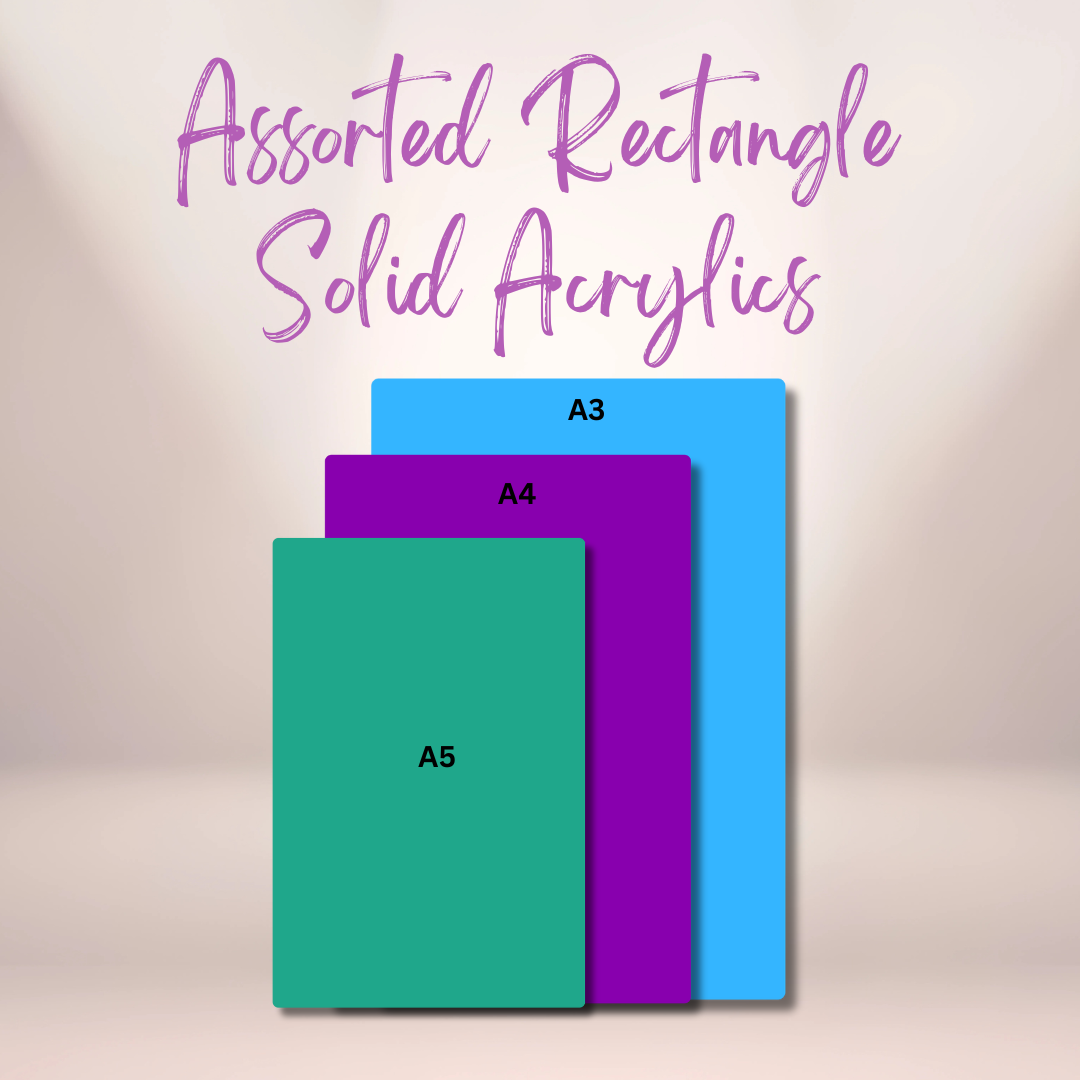 Rectangle Solid Acrylic Blanks