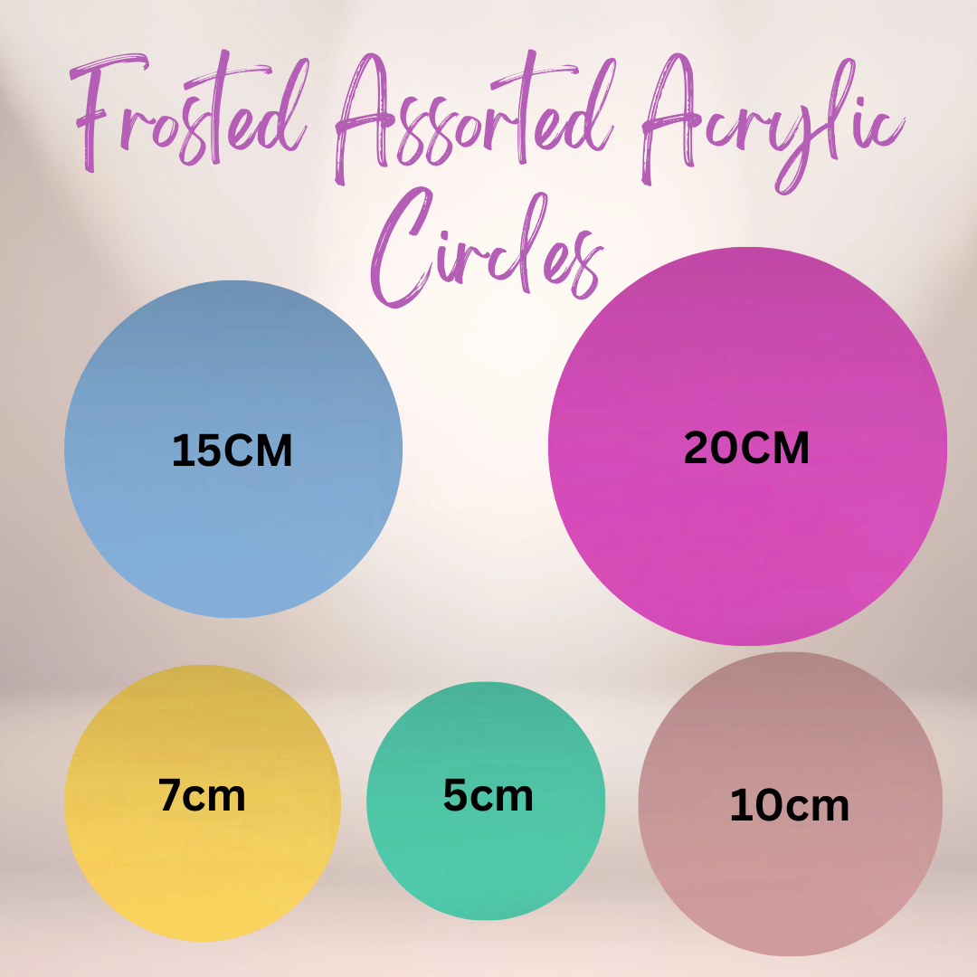 Acrylic Circle Blanks Frosted