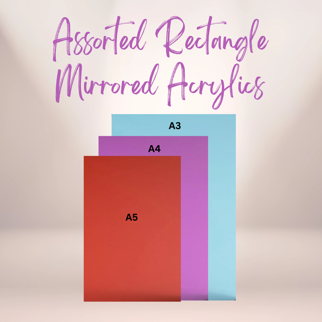 Rectangle Mirrored Acrylic Blanks