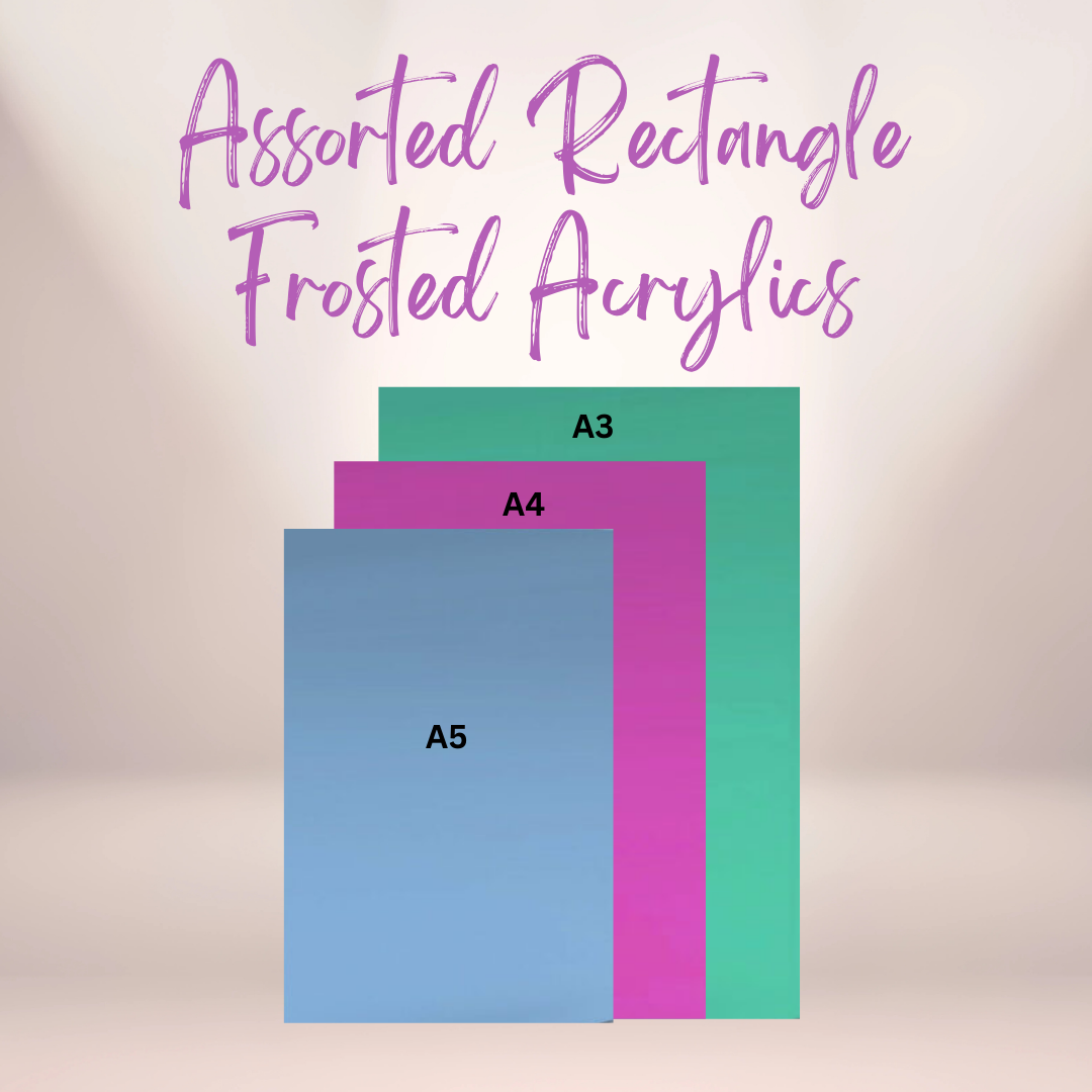 Rectangle Frosted Acrylic Blanks