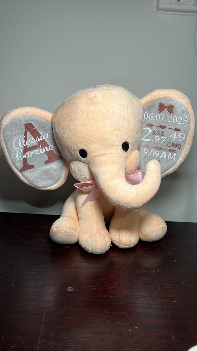 Birth Announcement Elephant