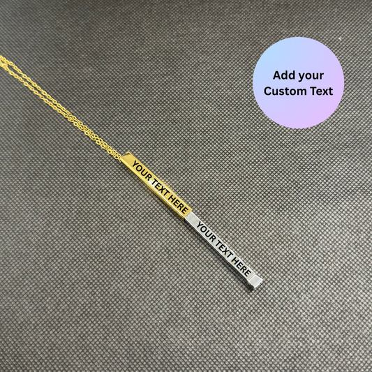 Stainless Steel Silver/Gold - Secret Message Pendant