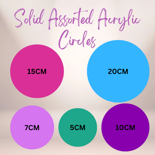 Acrylic Circle Blanks Solids