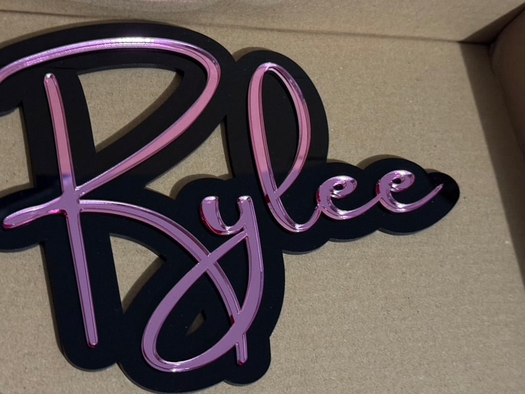 2 Layer Acrylic Name Plaques