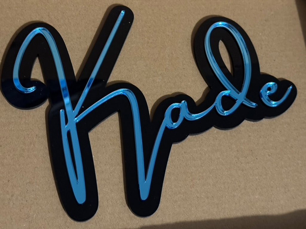 2 Layer Acrylic Name Plaques