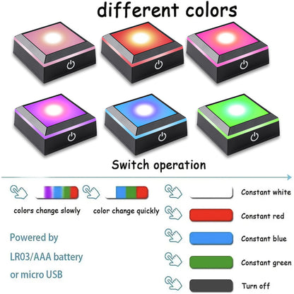 LED Base for Crystal 5x5cm