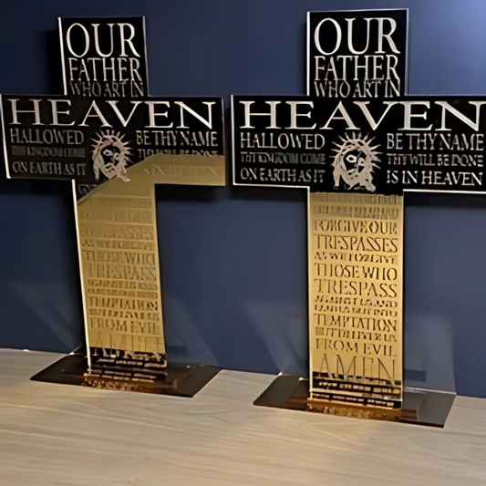 Our Lords Prayer - Cross Plaque